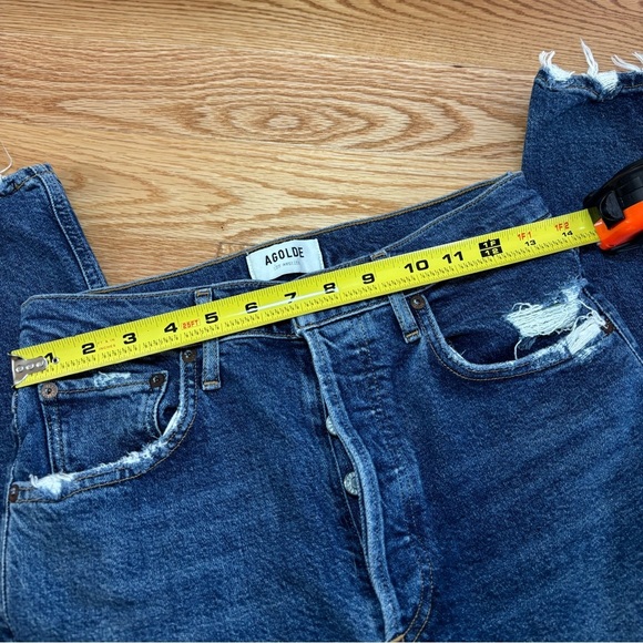 Agolde Riley High Rise Straight Crop (Stretch) Jeans - Picture 8 of 9